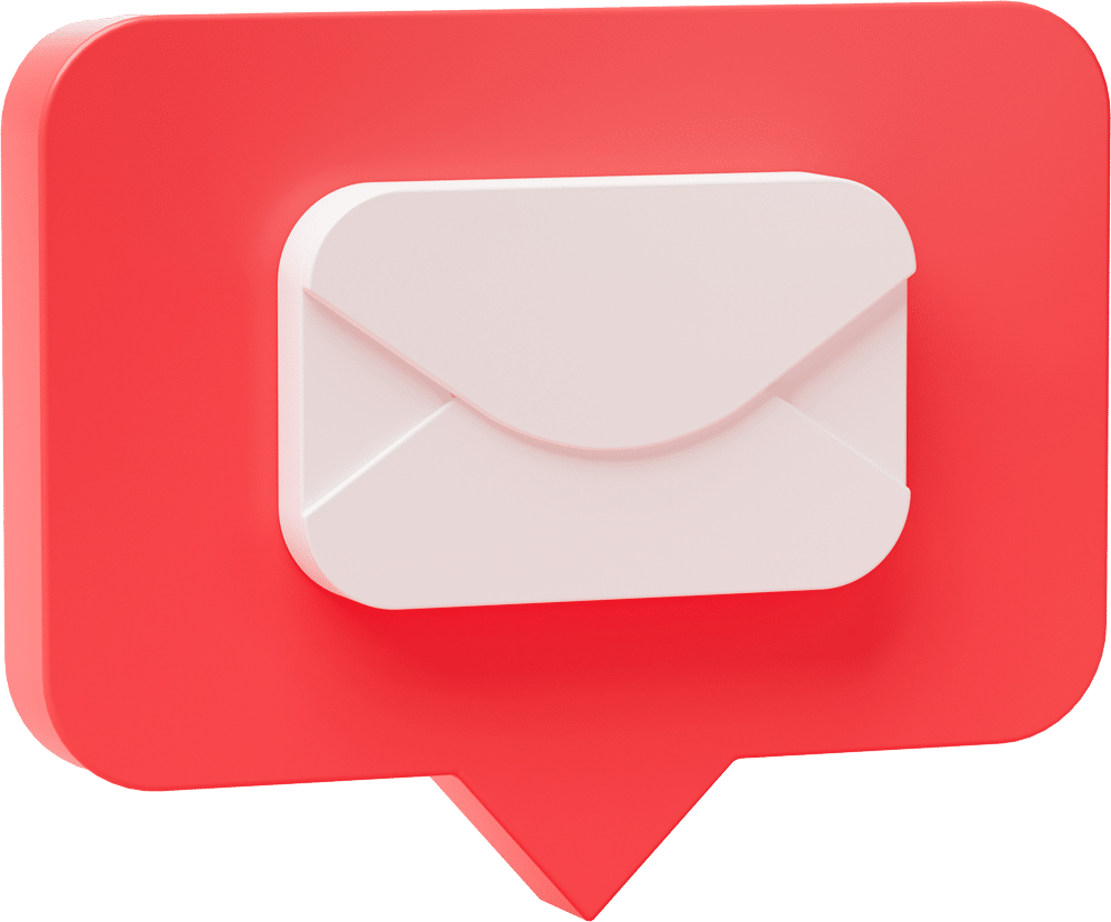 email-envelope-inbox-shape-social-media-notification-icon-speech-bubbles-3d-cartoon-banner-website-ui-pink-background-3d-rendering-illustration