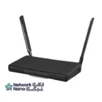 روتر میکروتیک مدل AX3 سری HAP با پورت‌های اترنت و نشان Wi-Fi 6