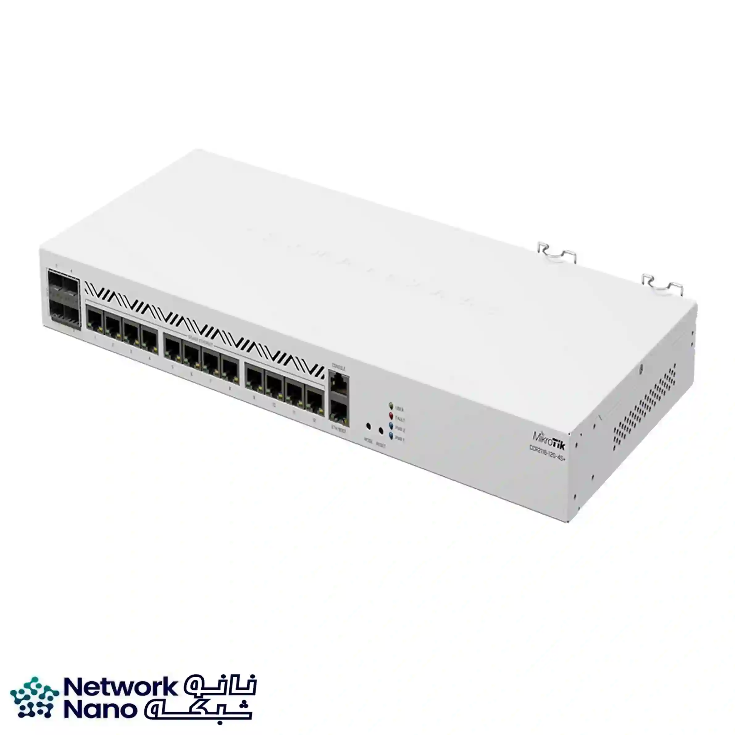 روتر میکروتیک MikroTik CCR2116-12G-4S+ رکمونت مناسب شبکه سازمانی