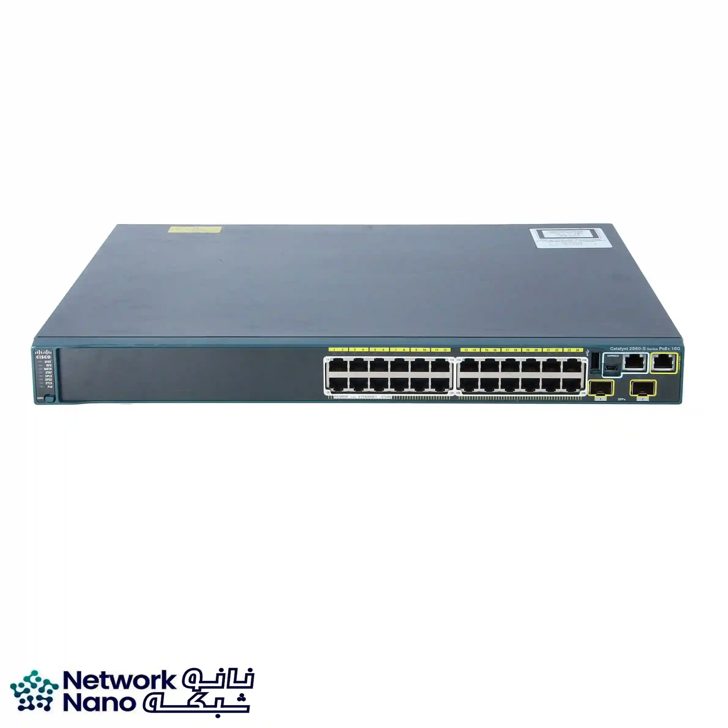 سوئیچ سیسکو مدل WS-C2960S-24PD-L با 24 پورت گیگابیتی PoE
