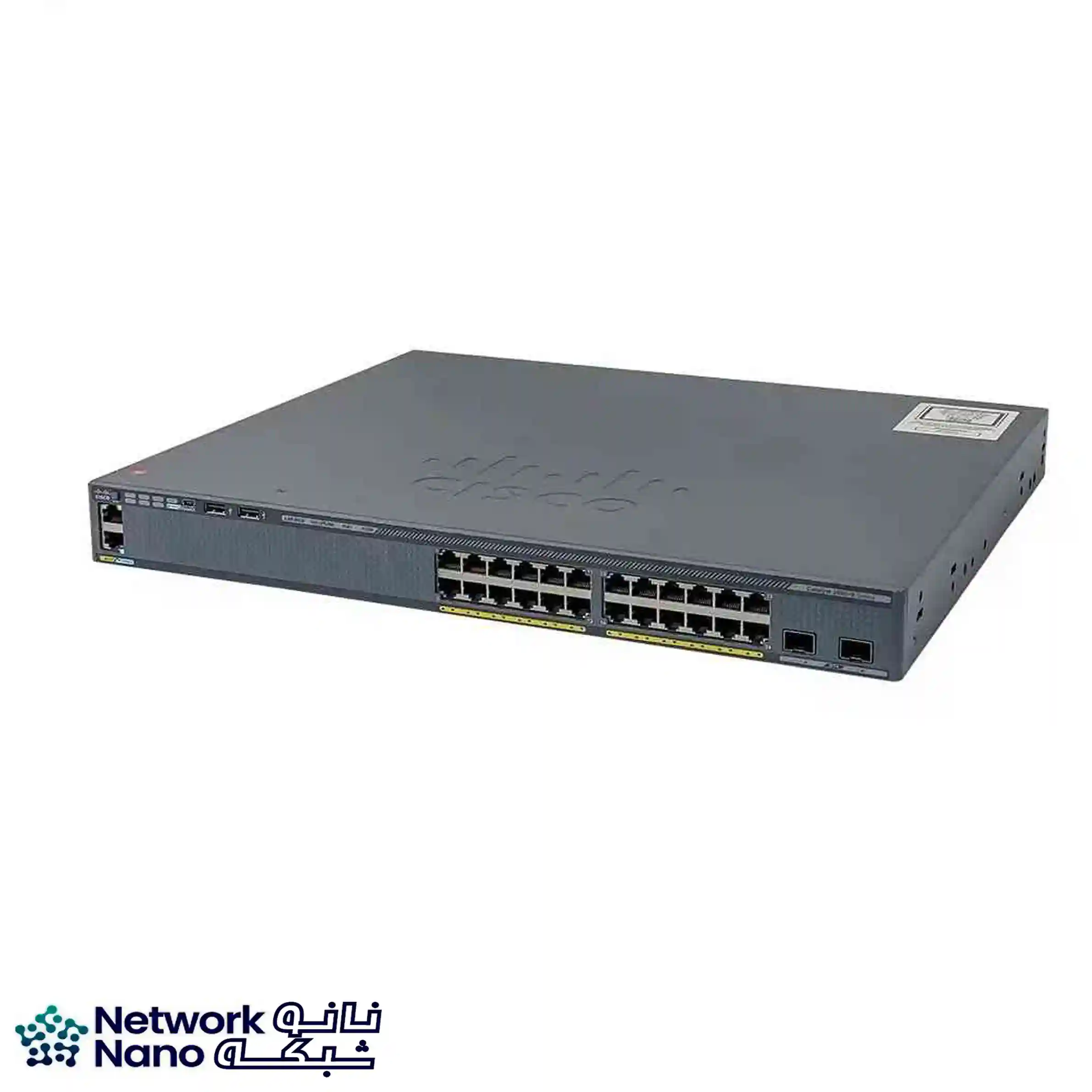 سوئیچ سیسکو مدل WS-C2960X-24PD-L با 24 پورت گیگابیتی PoE