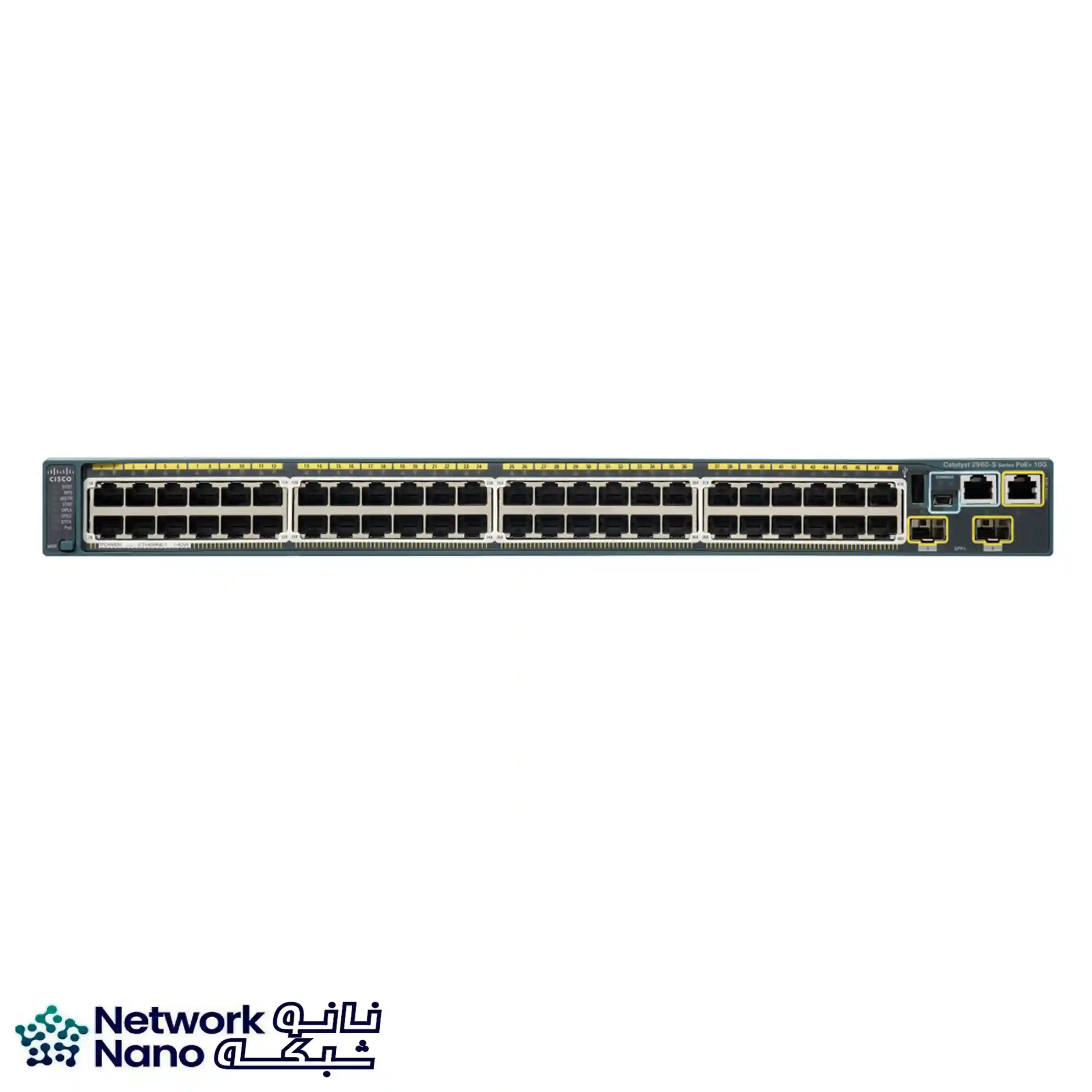 سوئیچ سیسکو WS-C2960S-48FPD-L با 48 پورت گیگابیت PoE و پورت‌های +SFP