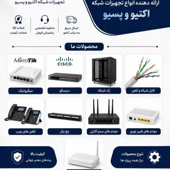 انواع تجهیزات شبکه اکتیو و پسیو