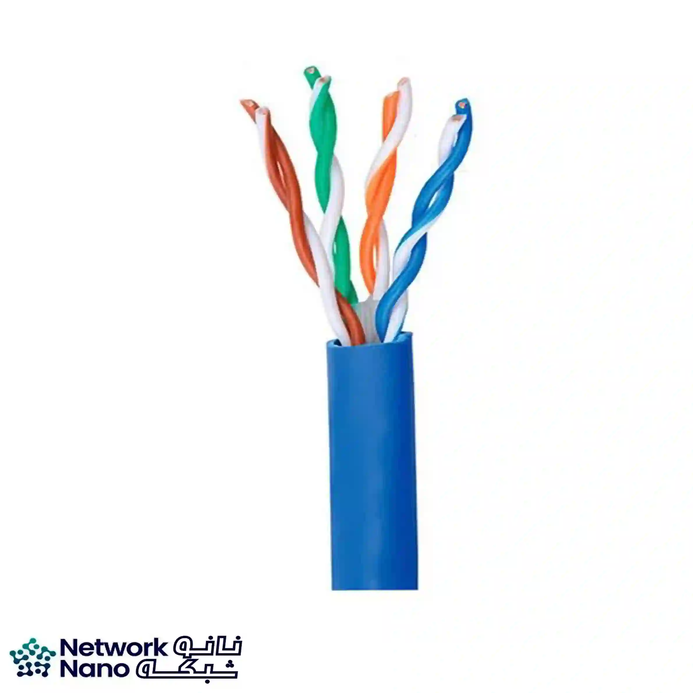 کابل شبکه لگراند CAT6 UTP تمام مس ۳۰۵ متری آبی رنگ نانو شبکه