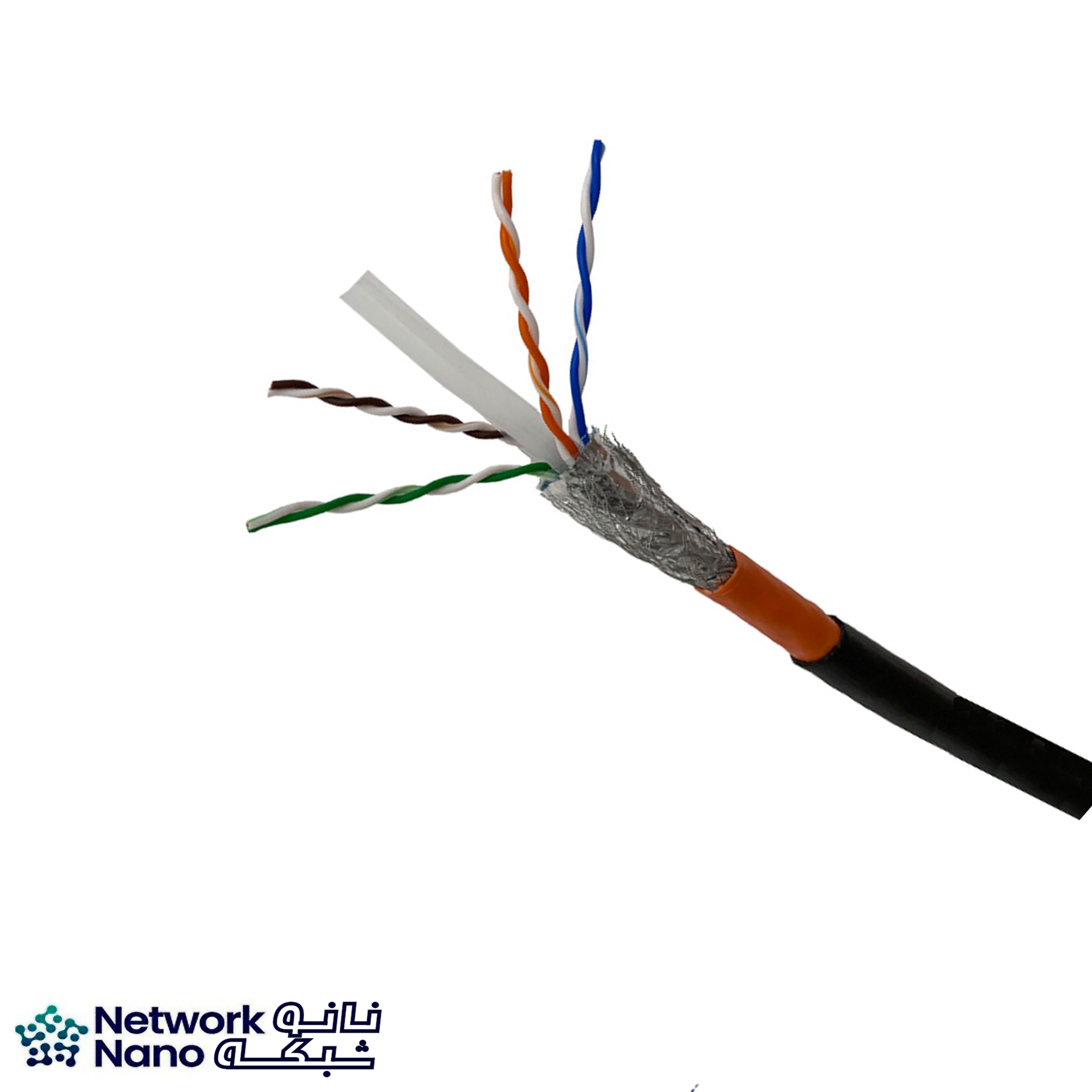 کابل شبکه نگزنس Cat6 SFTP Outdoor تمام مس تست فلوک پرمننت 305 متری